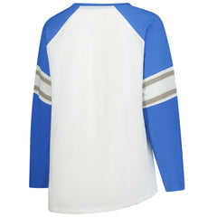 Detroit Lions Fanatics Women's Plus Size Redzone Lace Up Long Sleeve T-Shirt