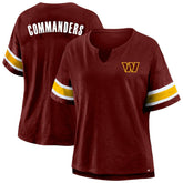 Washington Commanders Fanatics Women's Plus Size Redzone Notch Neck T-Shirt