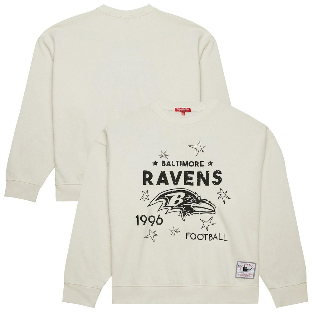 Baltimore Ravens Mitchell & Ness Women's Plus Size Shooting Star Sweatshirt