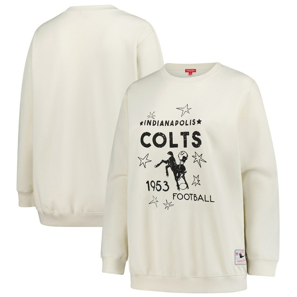 Indianapolis Colts Mitchell & Ness Women's Plus Size Shooting Star Sweatshirt