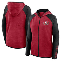 San Francisco 49ers Fanatics Women's Plus Size End Around Pass Full-Zip Hoodie