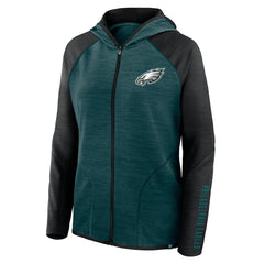 Philadelphia Eagles Fanatics Women's Plus Size End Around Pass Full-Zip Hoodie