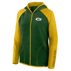 Green Bay Packers Fanatics Women's Plus Size End Around Pass Full-Zip Hoodie