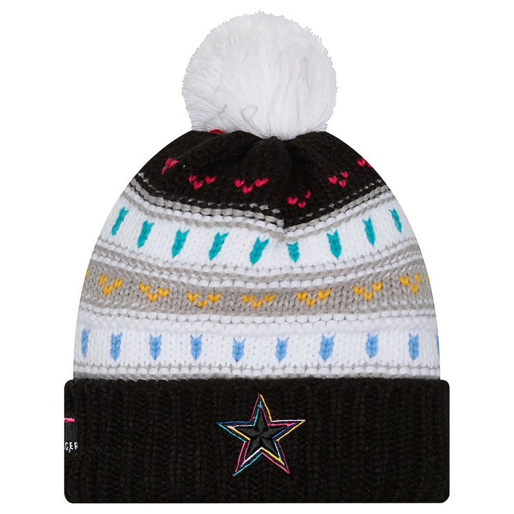 Dallas Cowboys New Era Women's 2025 NFL Crucial Catch Cuffed Knit Hat with Pom