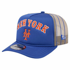 New York Mets New Era Vintage Arched Foam Front 9FIFTY A-Frame Adjustable Trucker Hat | MLB Online