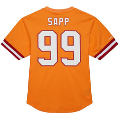 Tampa Bay Buccaneers Mitchell & Ness Warren Sapp Retired Player Name & Number Mesh Top