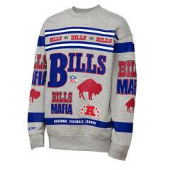 Buffalo Bills Mitchell & Ness Youth Throwback All-Over Print Fleece Sweatshirt