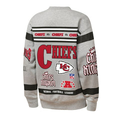 Kansas City Chiefs Mitchell & Ness Youth Throwback All-Over Print Fleece Sweatshirt