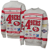 San Francisco 49ers Mitchell & Ness Youth Throwback All-Over Print Fleece Sweatshirt