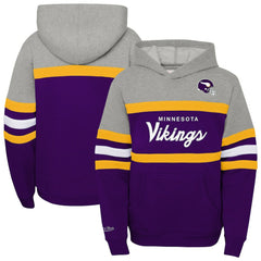 Minnesota Vikings Mitchell & Ness Youth Throwback Head Coach Pullover Hoodie