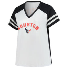 Houston Texans Fanatics C.J. Stroud Women's Plus Size Bling V-Neck T-Shirt