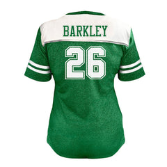 Philadelphia Eagles Fanatics Saquon Barkley Women's Plus Size Bling V-Neck T-Shirt