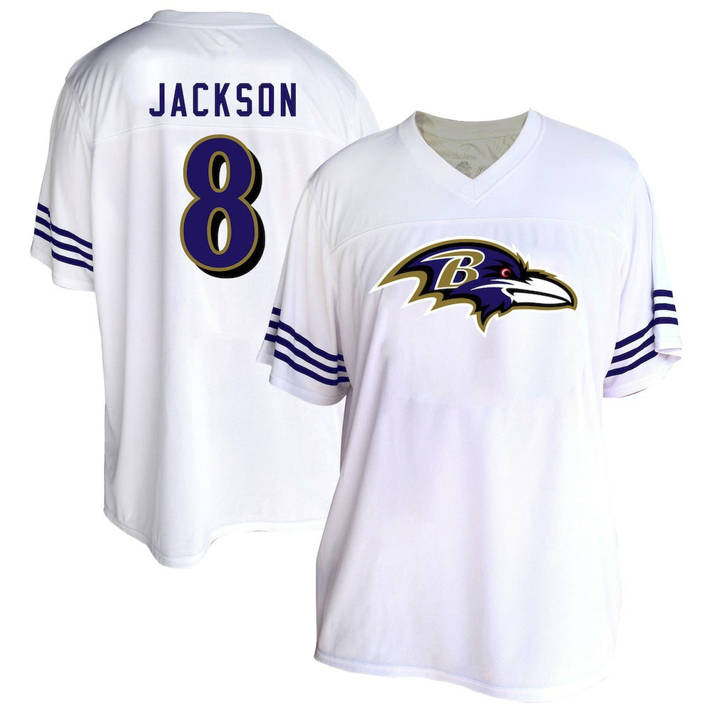 Baltimore Ravens Fanatics Lamar Jackson Women's Plus Size Fashion Jersey