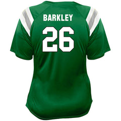 Philadelphia Eagles Fanatics Saquon Barkley Women's Plus Size Name & Number Raglan Lace V-Neck T-Shirt