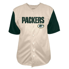 Green Bay Packers Fanatics Jordan Love Big & Tall Baseball Button-Up Shirt
