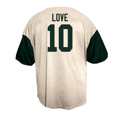 Green Bay Packers Fanatics Jordan Love Big & Tall Baseball Button-Up Shirt