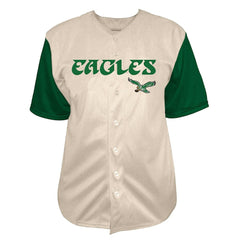 Philadelphia Eagles Fanatics Saquon Barkley Big & Tall Baseball Button-Up Shirt