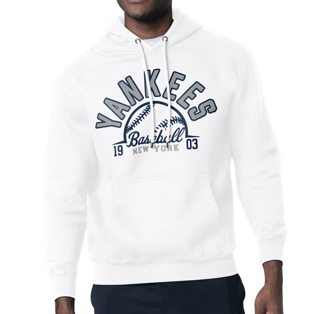 New York Yankees Starter Half Ball Team Graphic Pullover Hoodie | MLB Near me