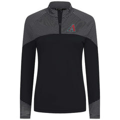 Arizona Diamondbacks Levelwear Women's Classic Stripes Insignia 2.0 Raglan Quarter-Zip Top | MLB For sale