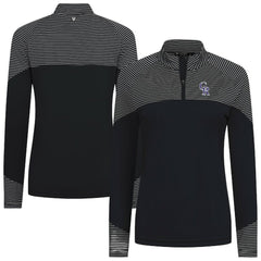 Colorado Rockies Levelwear Women's Classic Stripes Insignia 2.0 Raglan Quarter-Zip Top | MLB US