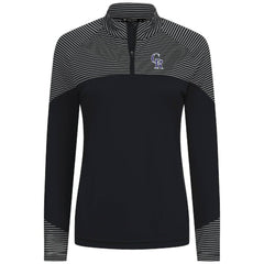 Colorado Rockies Levelwear Women's Classic Stripes Insignia 2.0 Raglan Quarter-Zip Top | MLB US