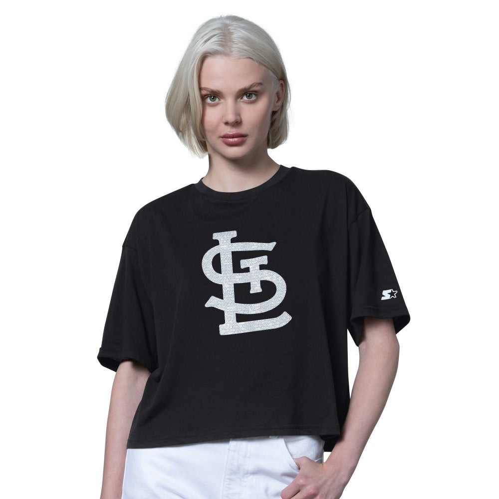 St. Louis Cardinals Starter Women's Holy Grail Boxy Cropped T-Shirt | MLB Outlet