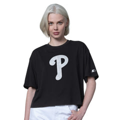 Philadelphia Phillies Starter Women's Holy Grail Boxy Cropped T-Shirt | MLB Discount