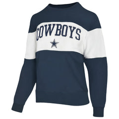Dallas Cowboys Lauren James Women's Bling Colorblock Terry Sweatshirt