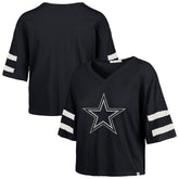 Dallas Cowboys 47 brand '47 Women's Premier Scout Cropped V-Neck T-Shirt