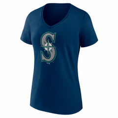 Seattle Mariners Women's Logo V-Neck T-Shirt | MLB On Sale