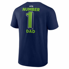 Seattle Seahawks #1 Dad Jersey T-Shirt