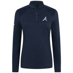 Atlanta Braves Levelwear Women's Power Insignia 2.0 Quarter-Zip Pullover Top | MLB New