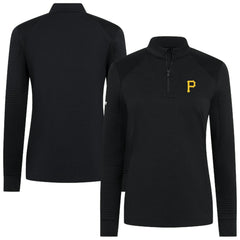 Pittsburgh Pirates Levelwear Women's Power Insignia 2.0 Quarter-Zip Pullover Top | MLB New