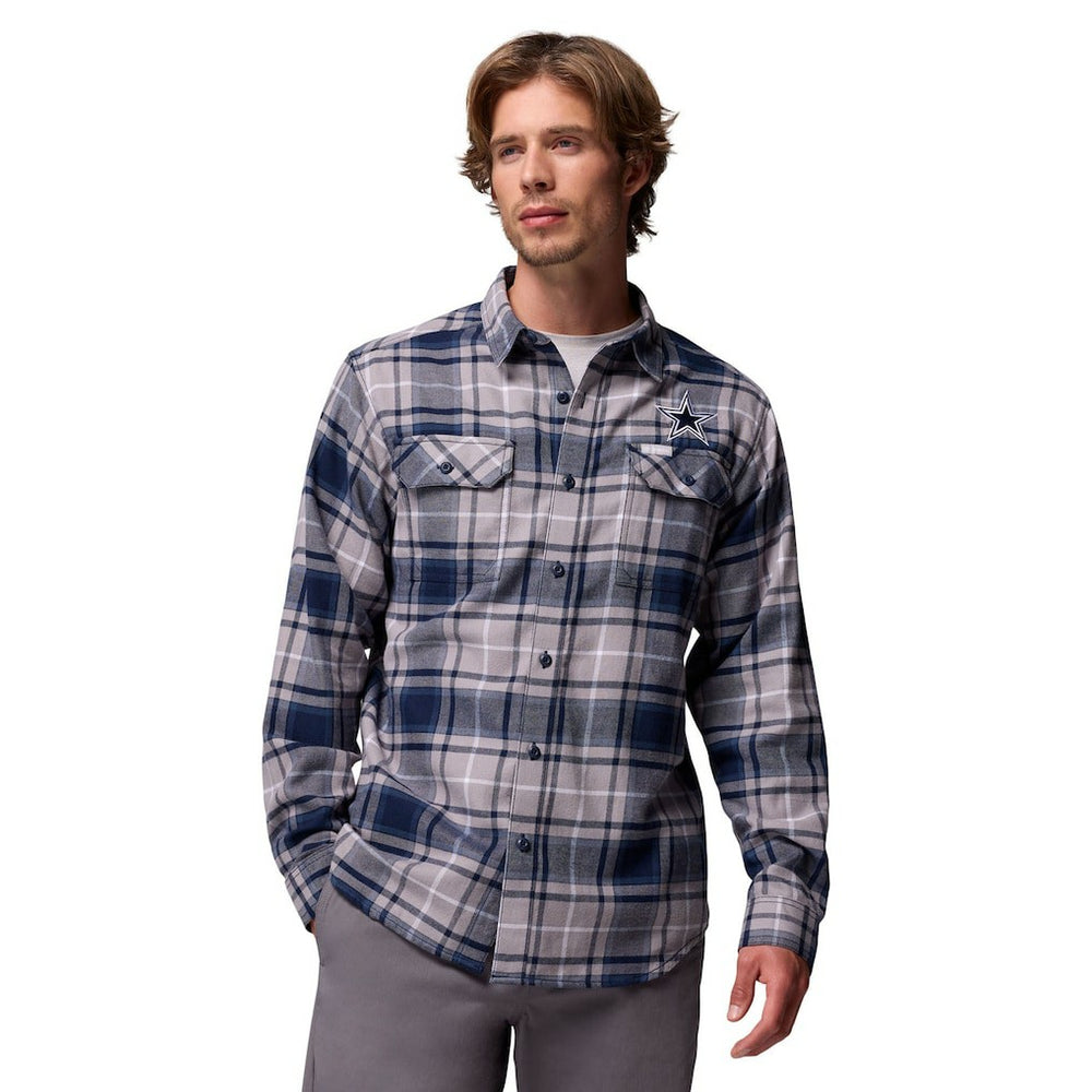 Dallas Cowboys Columbia Flare Gun Long-Sleeve Button-Up Flannel Shirt