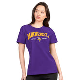 Minnesota Vikings G-III 4Her by Carl Banks Women's Super-Slim Lightweight Winning Crew T-Shirt