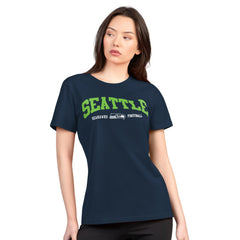 Seattle Seahawks G-III 4Her by Carl Banks Women's Super-Slim Lightweight Winning Crew T-Shirt