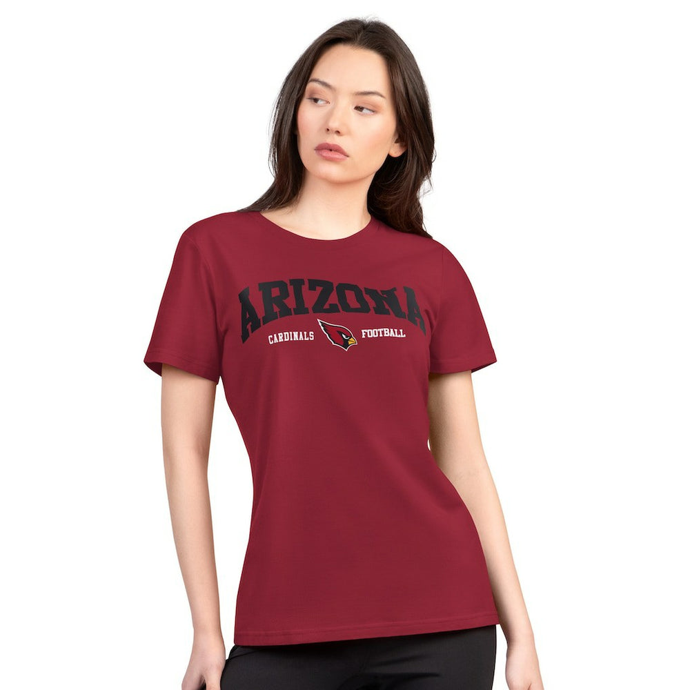 Arizona Cardinals G-III 4Her by Carl Banks Women's Super-Slim Lightweight Winning Crew T-Shirt