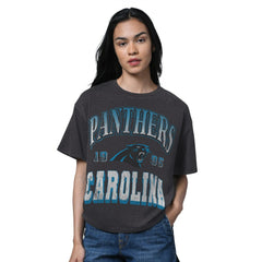 Carolina Panthers Starter Women's Oversized Hall of Fame T-Shirt