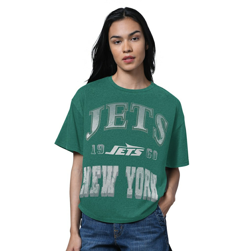 New York Jets Starter Women's Oversized Hall of Fame T-Shirt