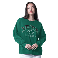 New York Jets G-III 4Her by Carl Banks Women's Oversized Feud Sweatshirt