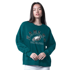 Philadelphia Eagles G-III 4Her by Carl Banks Women's Oversized Feud Sweatshirt