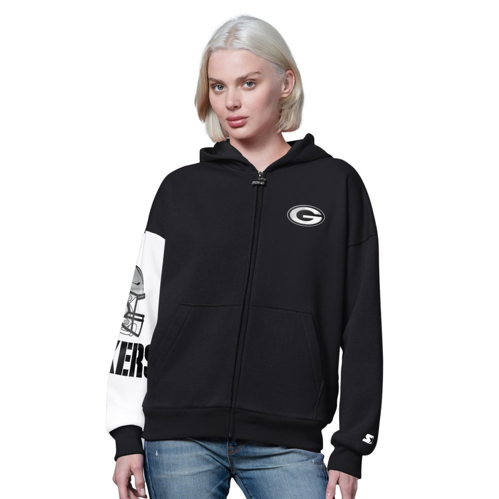 Green Bay Packers Starter Women's 4th Down Full-Zip Hoodie