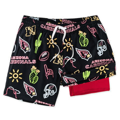 Arizona Cardinals Chubbies The Neon 5.5" Classic Lined Swim Trunks