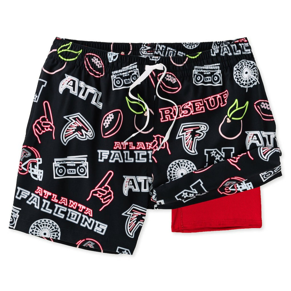 Atlanta Falcons Chubbies The Neon 5.5" Classic Lined Swim Trunks