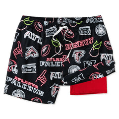 Atlanta Falcons Chubbies The Neon 5.5" Classic Lined Swim Trunks