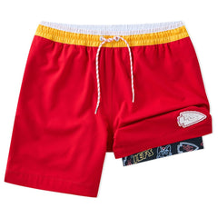 Kansas City Chiefs Chubbies 5.5" Classic Lined Swim Trunks