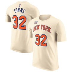 Karl-Anthony Towns New York Knicks Unisex 2025/26 City Edition Name & Number T-Shirt For Sale