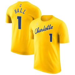 LaMelo Ball Charlotte Hornets Jordan Brand Unisex 2025/26 City Edition Name & Number T-Shirt Discount