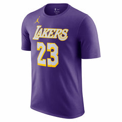 LeBron James Los Angeles Lakers Jordan Brand Unisex Name & Number T-Shirt For Sale