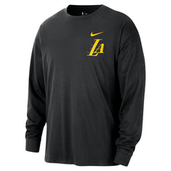 Los Angeles Lakers 2025/26 City Edition Remix Essential Logo Long Sleeve T-Shirt Discount